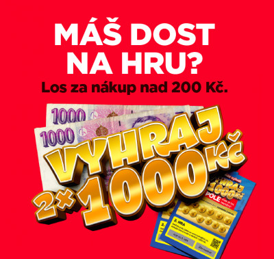 Vyhraj 2x tisíc za nákup nad 200 Kč!