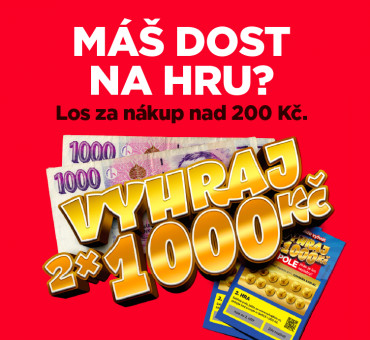 Vyhraj 2x tisíc za nákup nad 200 Kč!