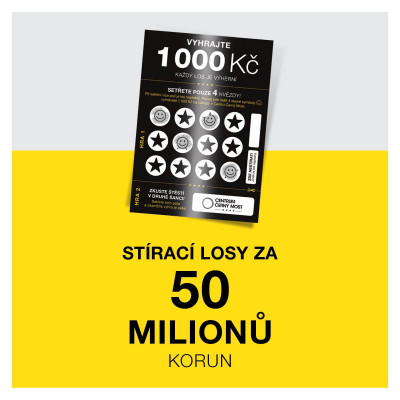 Stírací losy za 50 milionů korun